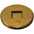 Oatey 3.5 in. Brass Cleanout Plug Countersunk