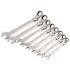 GEARWRENCH Metric 90-Tooth Flex Head Combination Ratcheting Wrench Tool Set with Tray (8-Piece)