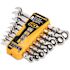 GEARWRENCH Metric 90-Tooth Flex Head Combination Ratcheting Wrench Tool Set with Tray (8-Piece)