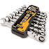 GEARWRENCH 90-Tooth SAE Ratcheting Flex-Head Combination Wrench Set with Tray (8-Piece)