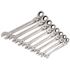 GEARWRENCH 90-Tooth SAE Ratcheting Flex-Head Combination Wrench Set with Tray (8-Piece)