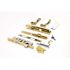 LARSON Brass Revere Lever Door Handle Kit