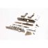 LARSON Nickel Revere Lever Door Handle Kit