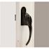 LARSON Euro Push-Button Black Door Handle Kit