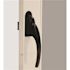 LARSON Black Euro Lift Door Lever Kit