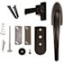 LARSON Black Euro Lift Door Lever Kit