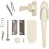 LARSON White Euro Lift Door Lever Kit