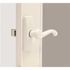 LARSON White Georgian Lever Door Kit