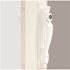 LARSON Heavy-Duty Push-Button White Latch Kit with Keyed Lock