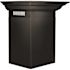 30 in. 400 CFM Convertible Vent Modern Wall Mount Range Hood with Crown Molding in Black Stainless Steel