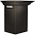 30 in. 400 CFM Convertible Vent Modern Wall Mount Range Hood with Crown Molding in Black Stainless Steel