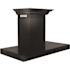 30 in. 400 CFM Convertible Vent Modern Wall Mount Range Hood with Crown Molding in Black Stainless Steel