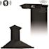 ZLINE Kitchen and Bath 36 in. 400 CFM Convertible Vent Wall Mount Range Hood with Crown Molding in Black Stainless Steel