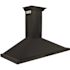 ZLINE Kitchen and Bath 48 in. 400 CFM Convertible Vent Wall Mount Range Hood with Crown Molding in Black Stainless Steel
