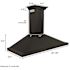 ZLINE Kitchen and Bath 48 in. 400 CFM Convertible Vent Wall Mount Range Hood with Crown Molding in Black Stainless Steel