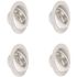 Feit Electric 4 in. 700 Lumens Selectable CCT Dimmable Integrated LED Recessed Light Trim w/ Adjustable Gimbal, White 4-Pack