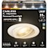 6 in. 850 Lumens Selectable CCT Dimmable Integrated LED Canless Recessed Light Trim w/ Adjustable Gimbal, White 4-Pack