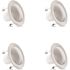 4 in. 775 Lumens High Output Selectable CCT Dimmable Integrated LED Retrofit Recessed Light Trim Kit, White 4-Pack