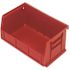 QUANTUM STORAGE SYSTEMS Ultra-Series 1.0 Gal. Stack and Hang Storage Tote in Red (8-Pack)