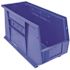 QUANTUM STORAGE SYSTEMS Ultra-Series 5 Gal. Stack and Hang Storage Tote in Blue (6-Pack)