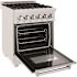 24 in. Legacy Dual Fuel Range with 4 Burner Gas Cooktop and Electric Convection Oven in Satin Stainless Steel