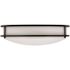 EnviroLite EnviroLite 14 in. Contemporary Oil Rubbed Bronze Selectable CCT Integrated LED Flush Mount for Kitchens