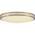 EnviroLite EnviroLite 24 in. Minimalist Brushed Nickel Selectable CCT Integrated LED Flush Mount for Kitchens