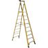 Werner 10 ft. Fiberglass Platform Step Ladder (16 ft. H Reach), 375 lbs. Type IAA Duty Rating