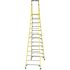 Werner 12 ft. Fiberglass Platform Step Ladder (18 ft. H Reach), 375 lbs. Load Capacity Type IAA