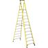 Werner 12 ft. Fiberglass Platform Step Ladder (18 ft. H Reach), 375 lbs. Load Capacity Type IAA