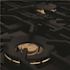 ZLINE Kitchen and Bath 30 in. 4 Burner Front Control Gas Cooktop with Brass Burners in Black Stainless Steel