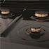 ZLINE Kitchen and Bath 30 in. 4 Burner Front Control Gas Cooktop with Brass Burners in Black Stainless Steel