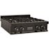 ZLINE Kitchen and Bath 30 in. 4 Burner Front Control Gas Cooktop with Brass Burners in Black Stainless Steel