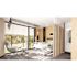Fabtex Twirl Pattern Privacy Curtain Sun, 144 in. W x 84 in. H