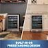 NewAir 24 In. 177-Can Capacity Built-In/Freestanding Beverage Refrigerator (Stainless Steel)