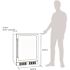 NewAir 24 In. 177-Can Capacity Built-In/Freestanding Beverage Refrigerator (Stainless Steel)