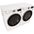 LG 24 in. W 2.4 Cu. Ft. Compact Stackable SMART Front Load Washer in White with Steam and AI Fabric Sensor / Smart Pairing