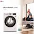 LG 24 in. W 2.4 Cu. Ft. Compact Stackable SMART Front Load Washer in White with Steam and AI Fabric Sensor / Smart Pairing