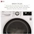 LG 24 in. W 2.4 Cu. Ft. Compact Stackable SMART Front Load Washer in White with Steam and AI Fabric Sensor / Smart Pairing