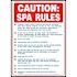 10 in. x 14 in. Caution SPA Rules (General) Pool Sign