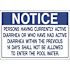 HY-KO 20 in. x 14 in. Pool Illness Sign