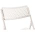 Oversized 18 in. Premium White Polypropylene Seat, Metal AirFlex Series Folding Chair (Set of 4 Chairs)