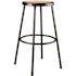 National Public Seating 30 in. Black Heavy Duty Steel Frame Stool With Masonite Seat (Pack of 2)