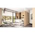 Fabtex 144 in. W x 84 in. H Valhalla Pattern Privacy Curtain in Cork