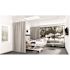 Fabtex 72 in. W x 84 in. H Vegas Pattern Privacy Curtain in Gull