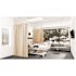 Fabtex 180 in. W x 84 in. H Vegas Pattern Privacy Curtain in Dune