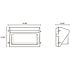HALCO LIGHTING TECHNOLOGIES 100-Watt Equivalent Integrated LED Bronze Outdoor Wall Pack Light 3609 Lumens Daylight 5000K