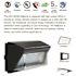 HALCO LIGHTING TECHNOLOGIES 400-Watt Equivalent 120-Watt Outdoor Integrated LED Bronze Wall Pack Light Cool White, 4000K