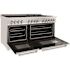 ZLINE Kitchen and Bath 60 in. 9 Burner Double Oven Dual Fuel Range in Stainless Steel