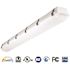 2 ft. 34-Watt Equivalent Integrated LED Gray Strip Light Fixture Selectable CCT 3500/4000/5000K Vapor Tight